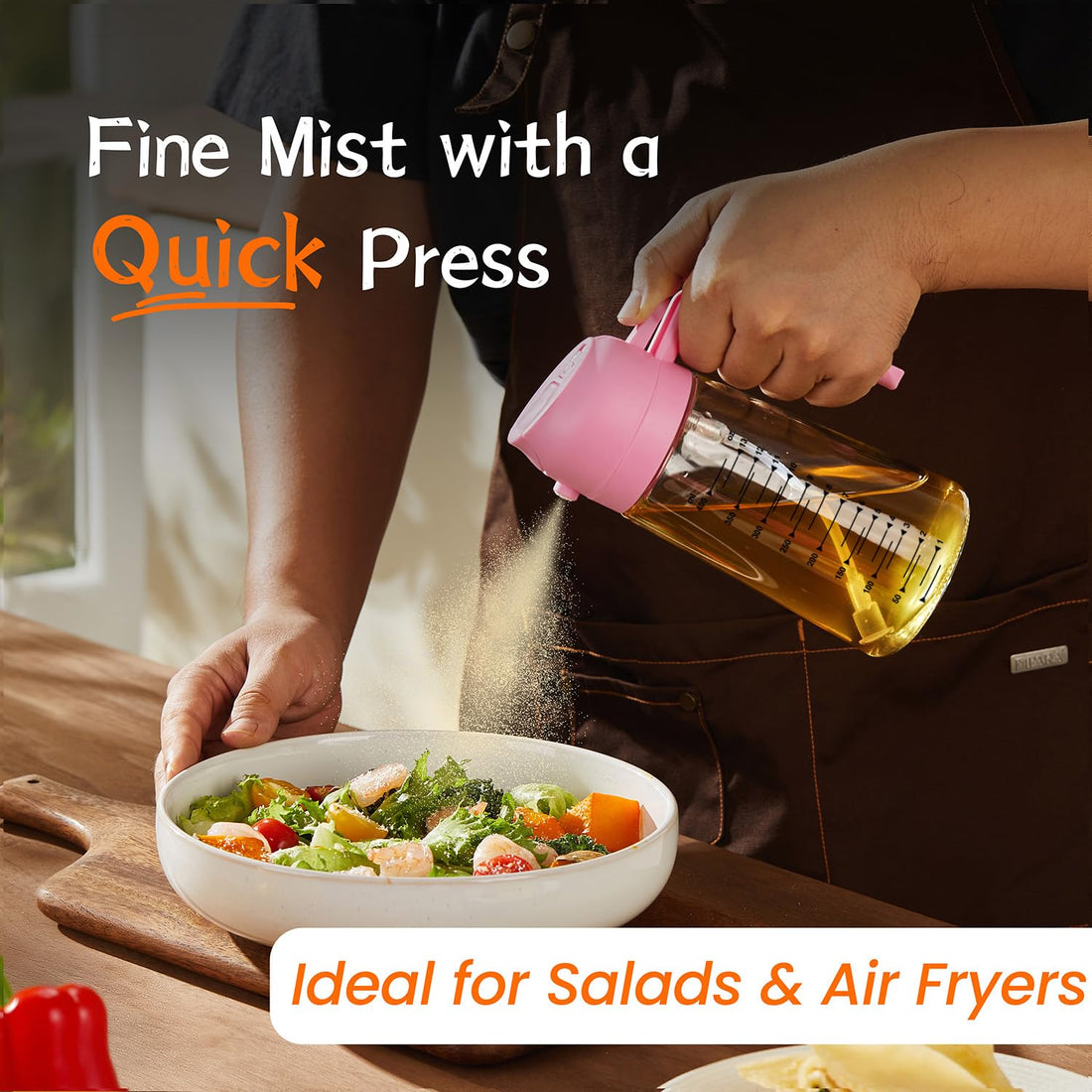 TrendPlain 16oz/470ml Glass Olive Oil Sprayer for Cooking