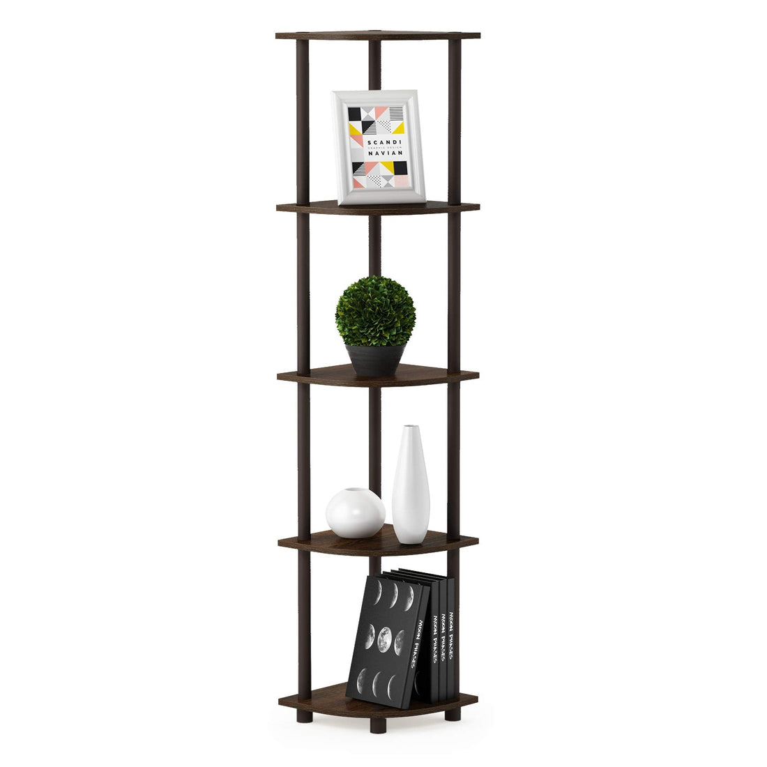 Furinno Turn-N-Tube 5 Tier Corner Display