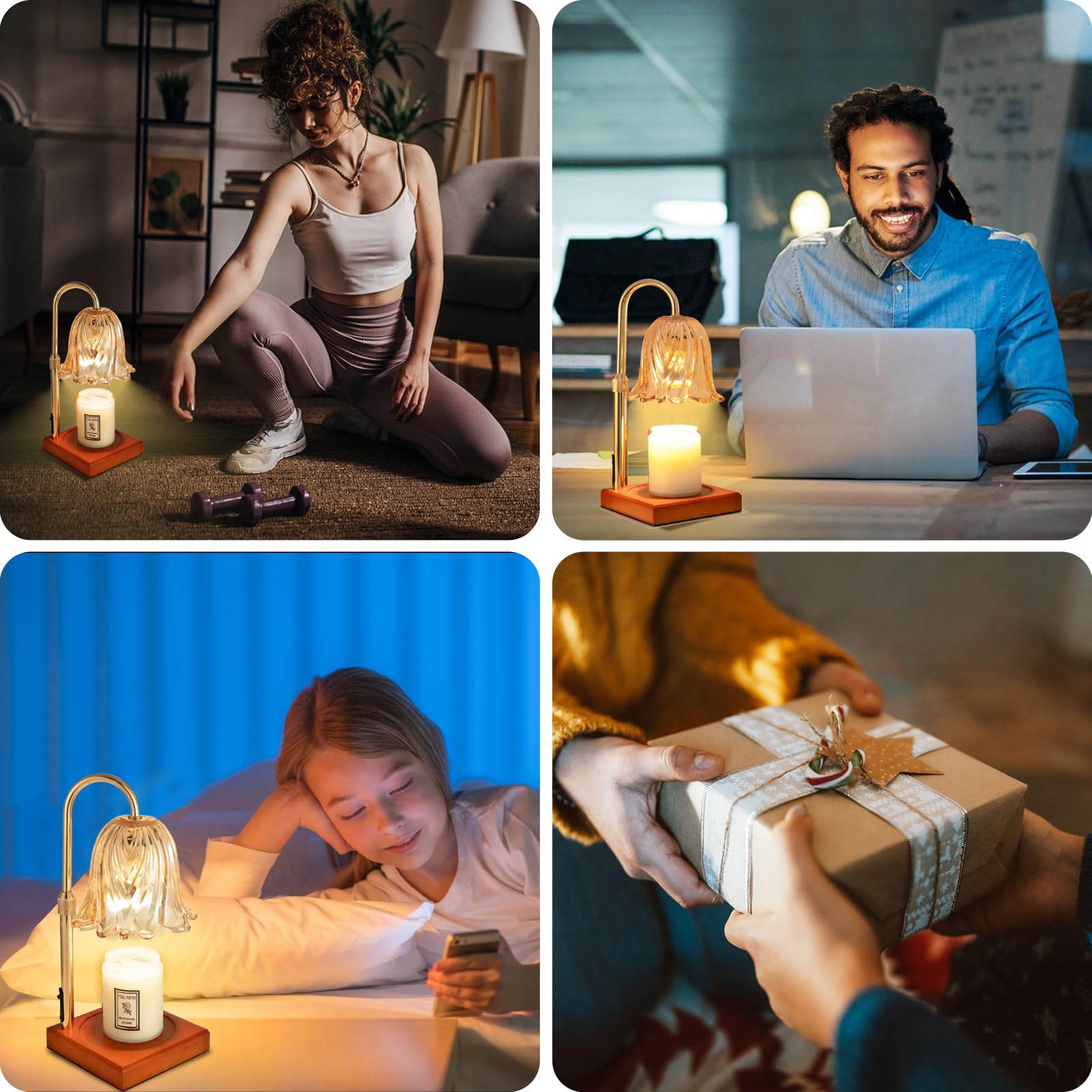 GODONLIF Candle Warmer Lamp - Dimmable & Timer