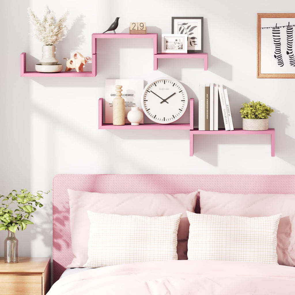 Floating Wood Wall Shelves for Bathroom, Kitchen & Decor