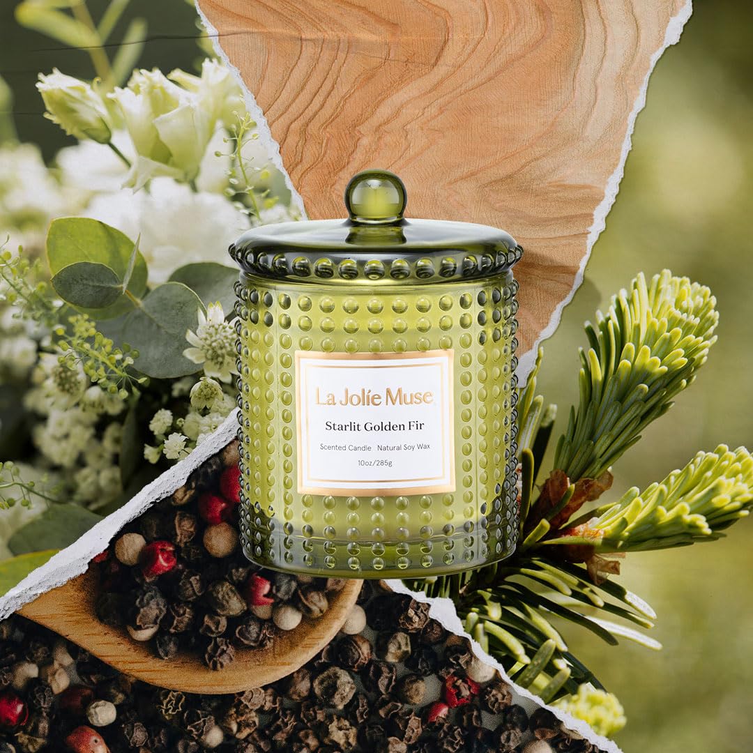 LA JOLIE MUSE Fall Candle | Sahara Amber Candles – Bergamot