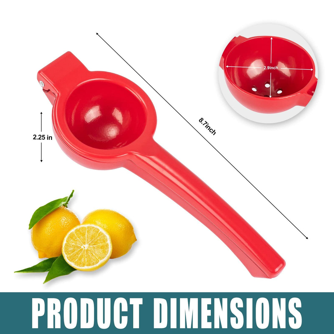 Manual Juicer Citrus Lemon Squeezer, Fruit Juicer Lime Press Metal