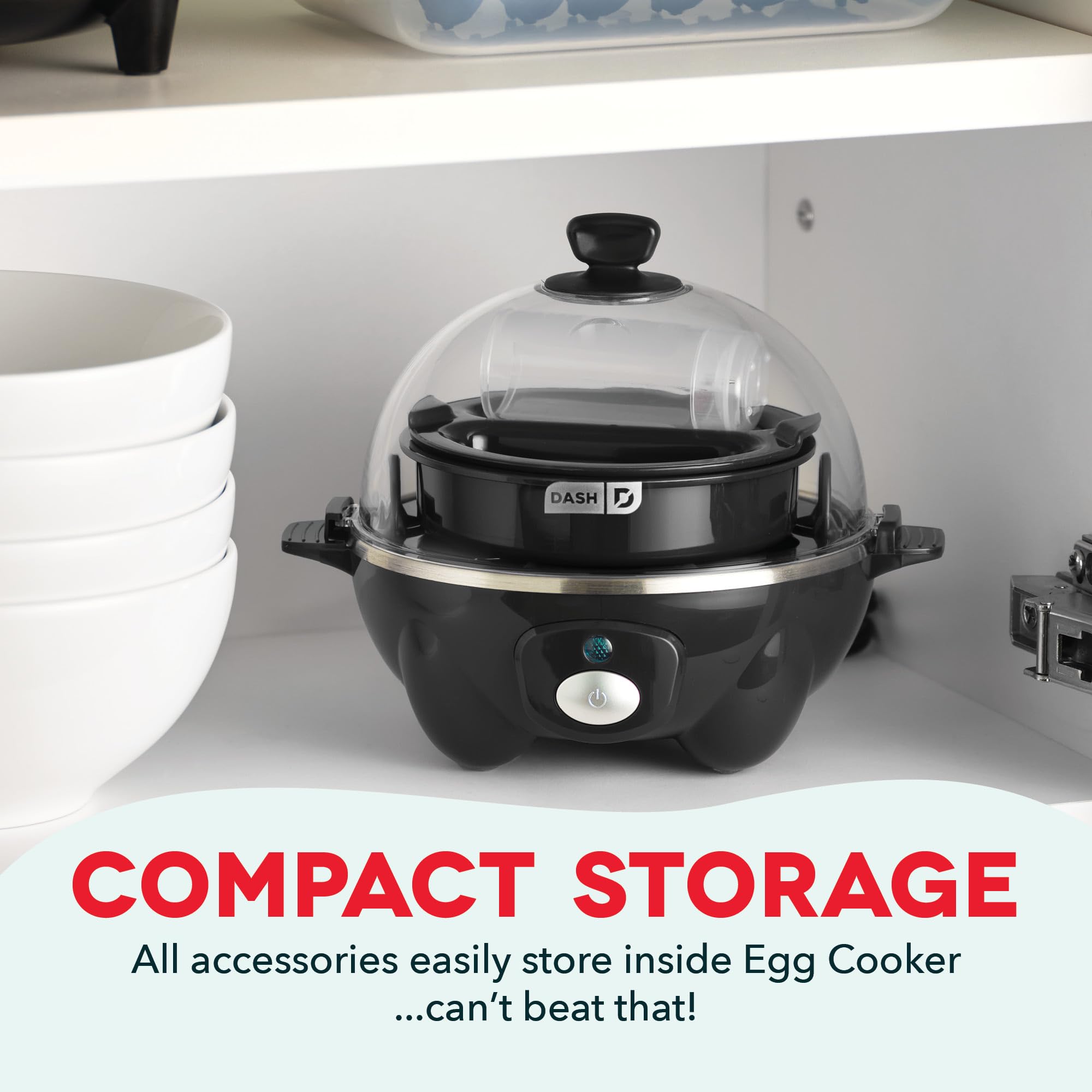 DASH Rapid Egg Cooker: 7 Egg Capacity Electric Egg Cooker for Hard Boiled Eggs