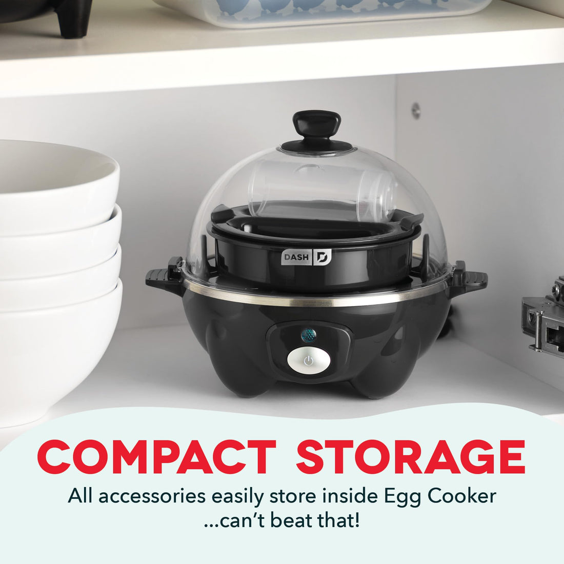DASH Rapid Egg Cooker: 7 Egg Capacity Electric Egg Cooker for Hard Boiled Eggs