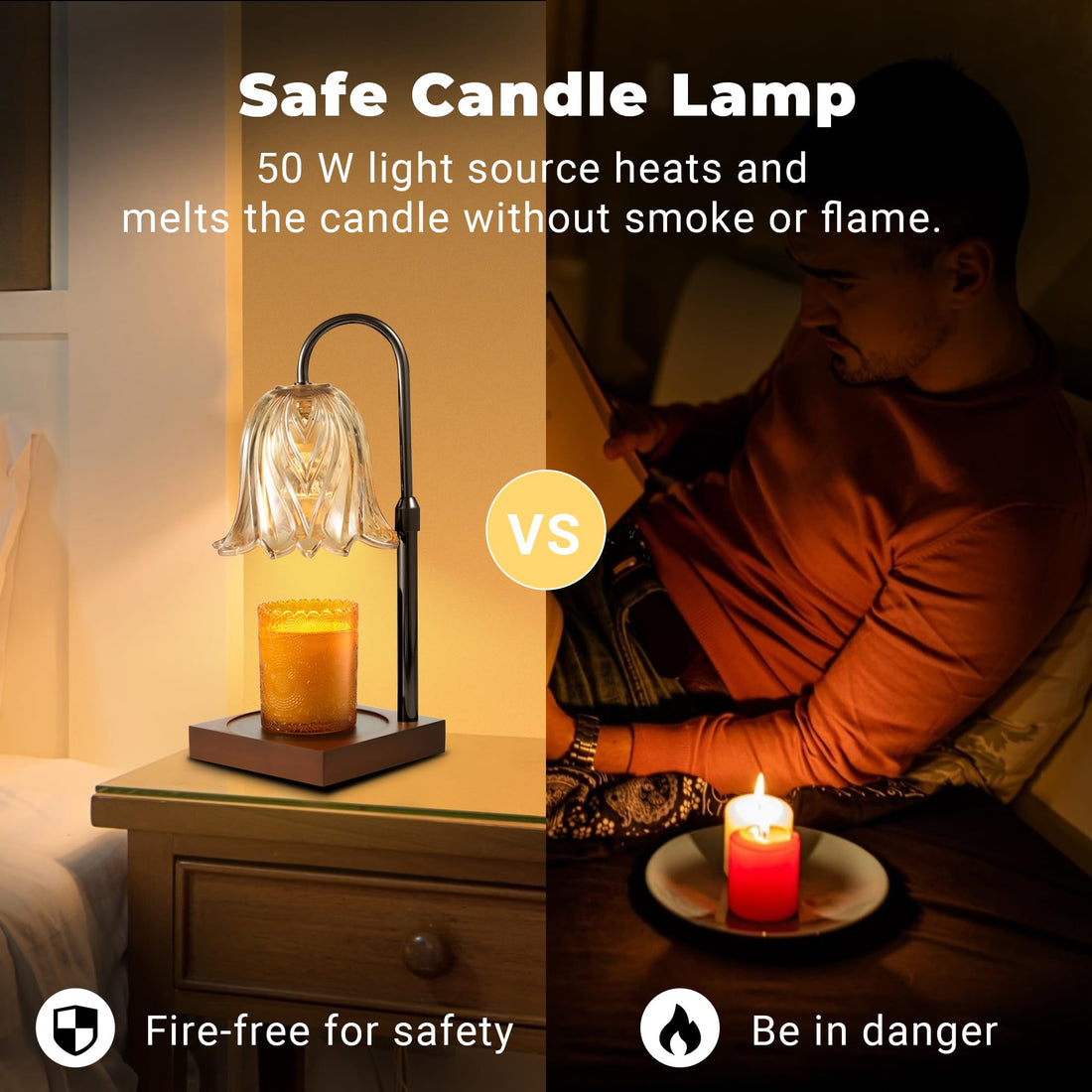GODONLIF Candle Warmer Lamp with Timer Dimmable