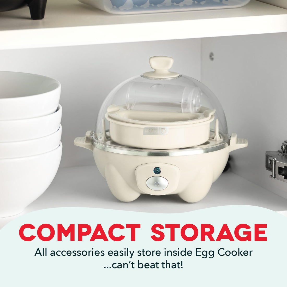 DASH Rapid Egg Cooker: 7 Egg Capacity Electric Egg Cooker for Hard Boiled Eggs
