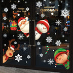 82PCS Christmas Snowflake Window Clings – Holiday Decals