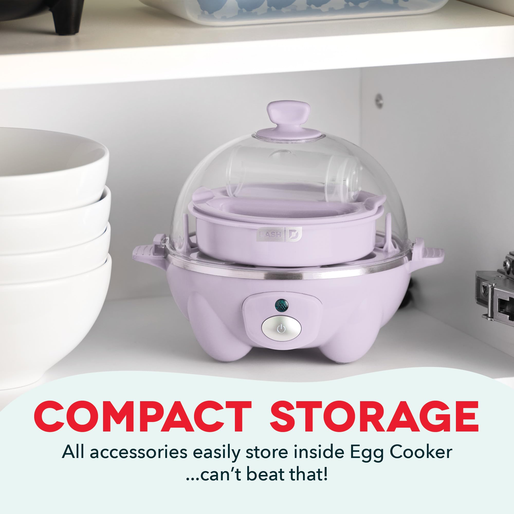DASH Rapid Egg Cooker: 7 Egg Capacity Electric Egg Cooker for Hard Boiled Eggs