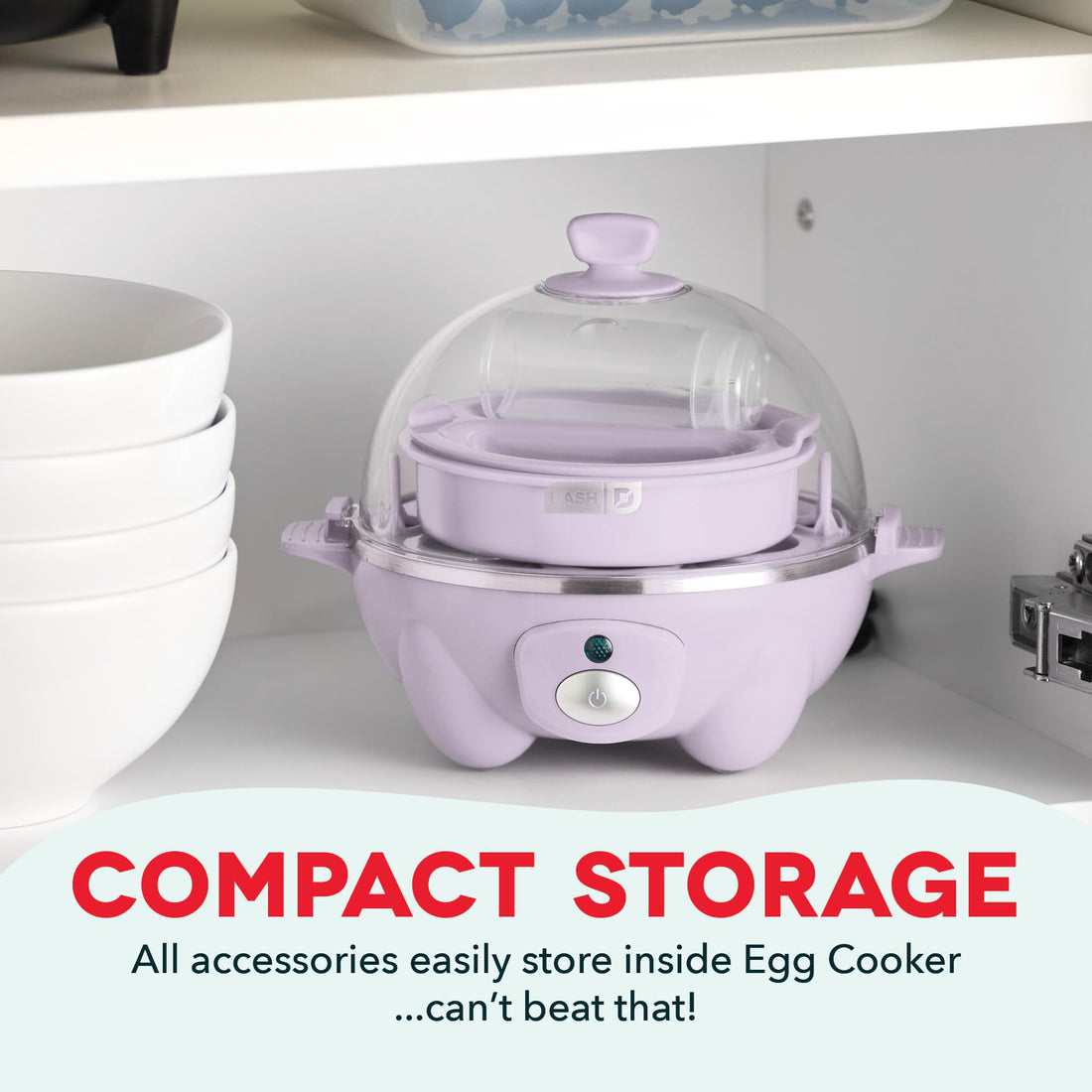 DASH Rapid Egg Cooker: 7 Egg Capacity Electric Egg Cooker for Hard Boiled Eggs