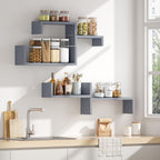 Floating Wood Wall Shelves for Bathroom, Kitchen & Decor