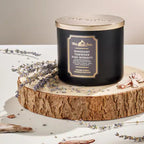 Mahogany Teakwood 3-Wick Scented Candle – High Intensity