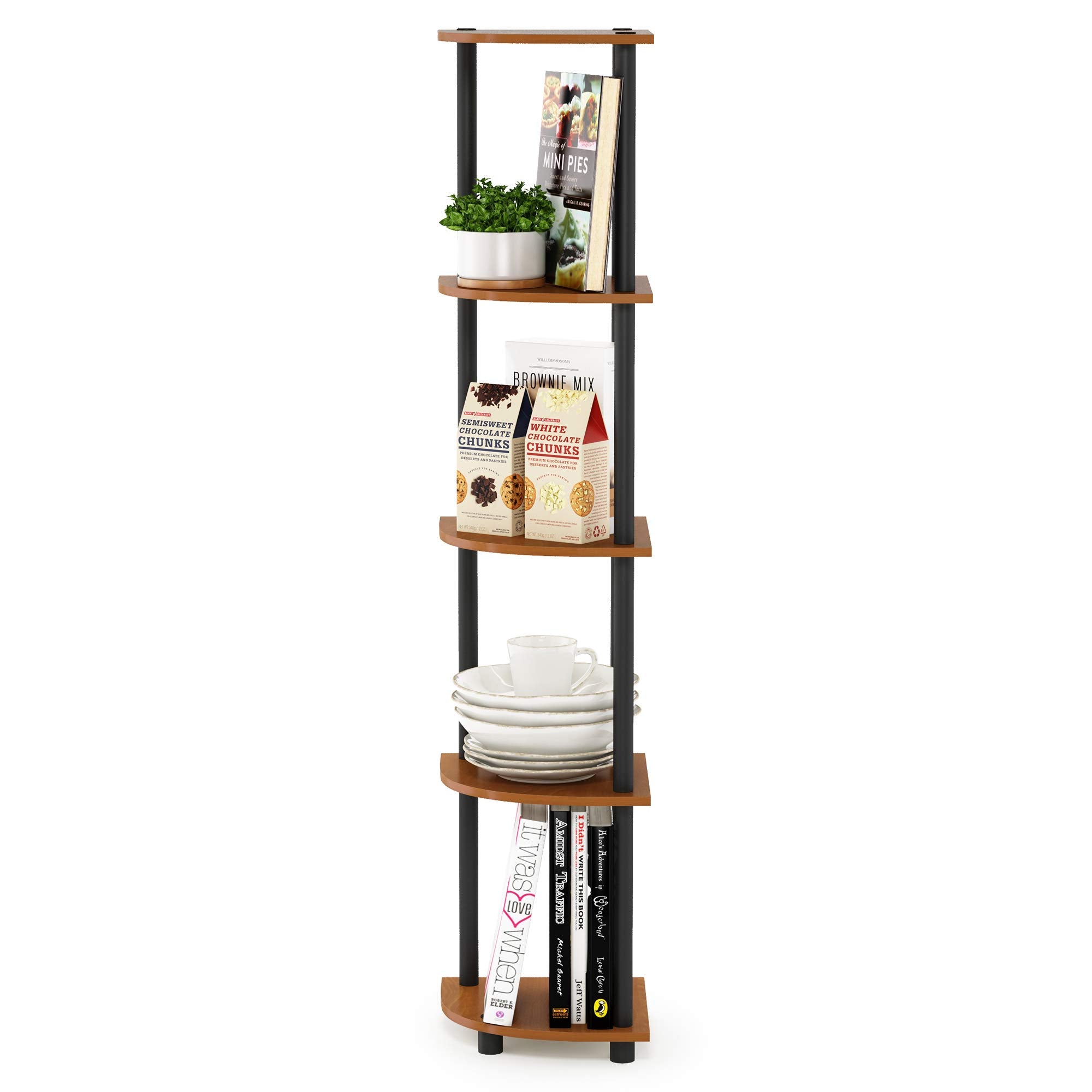 Furinno Turn-N-Tube 5 Tier Corner Display for Any Room
