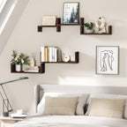 Floating Wood Wall Shelves for Bathroom, Kitchen & Decor