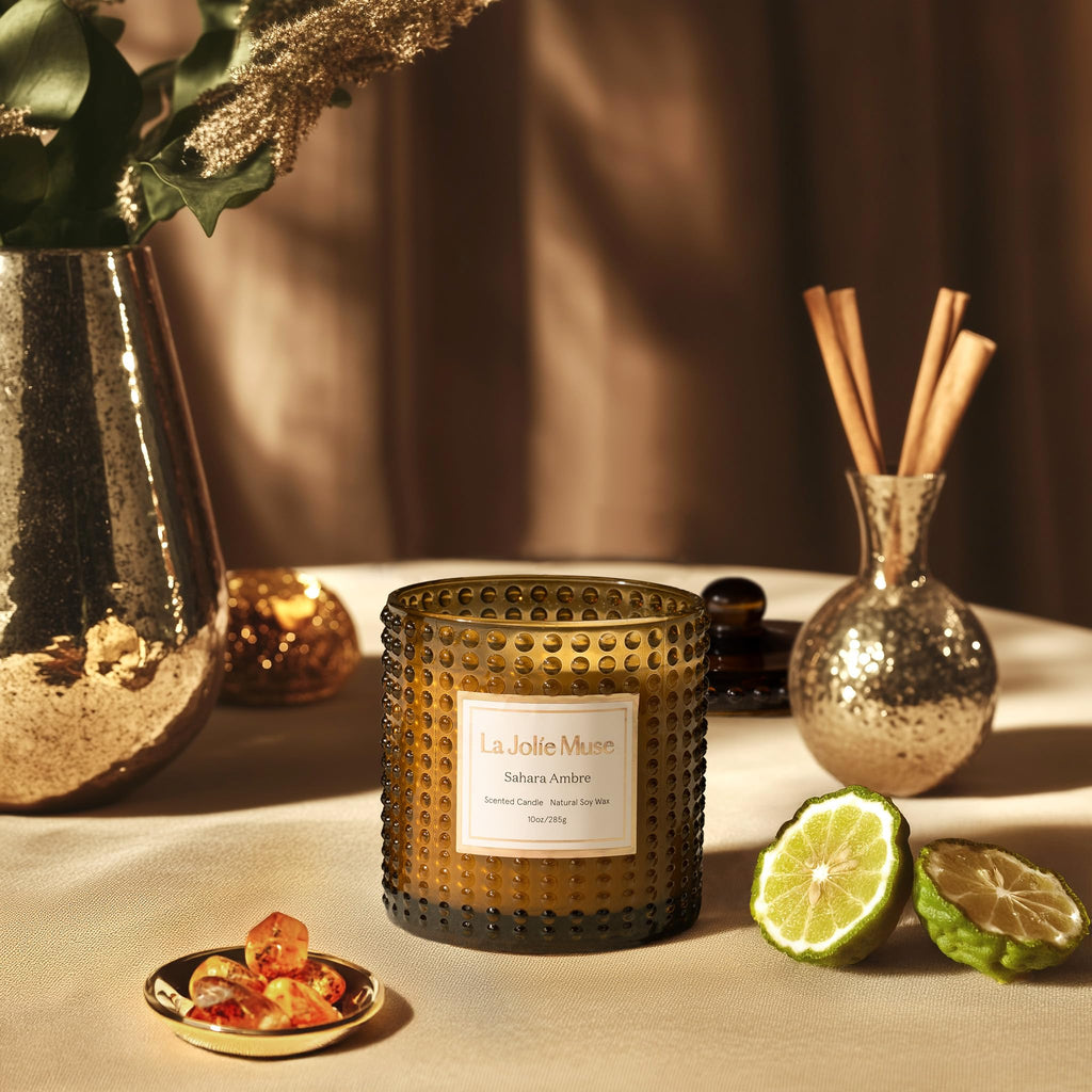 Amber Bergamot & Clove Fall Scented Candle – 10 oz