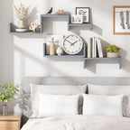 Floating Wood Wall Shelves for Bathroom, Kitchen & Decor