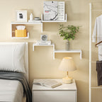 Floating Wood Wall Shelves for Bathroom, Kitchen & Decor
