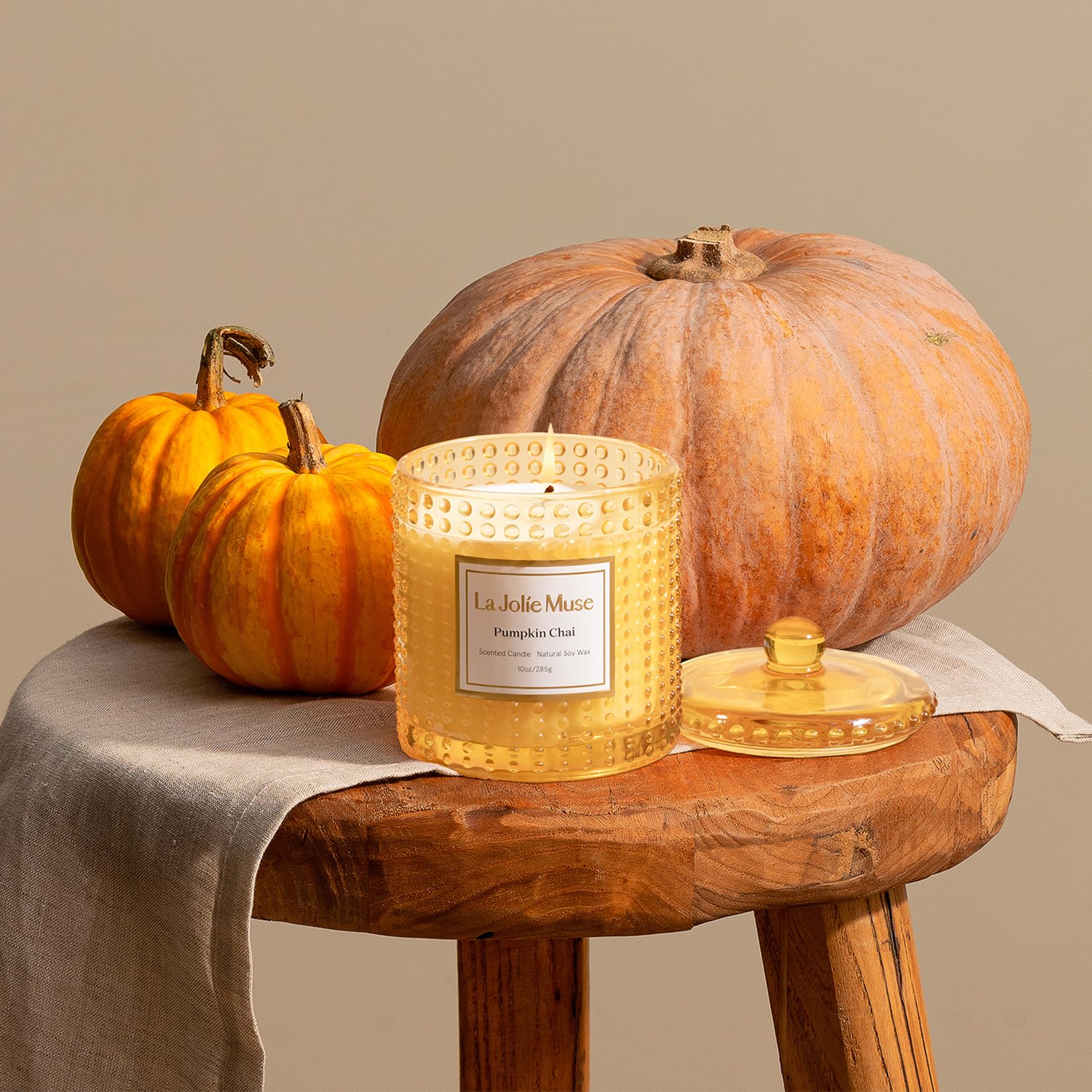 LA JOLIE MUSE Fall Candle | Sahara Amber Candles – Bergamot