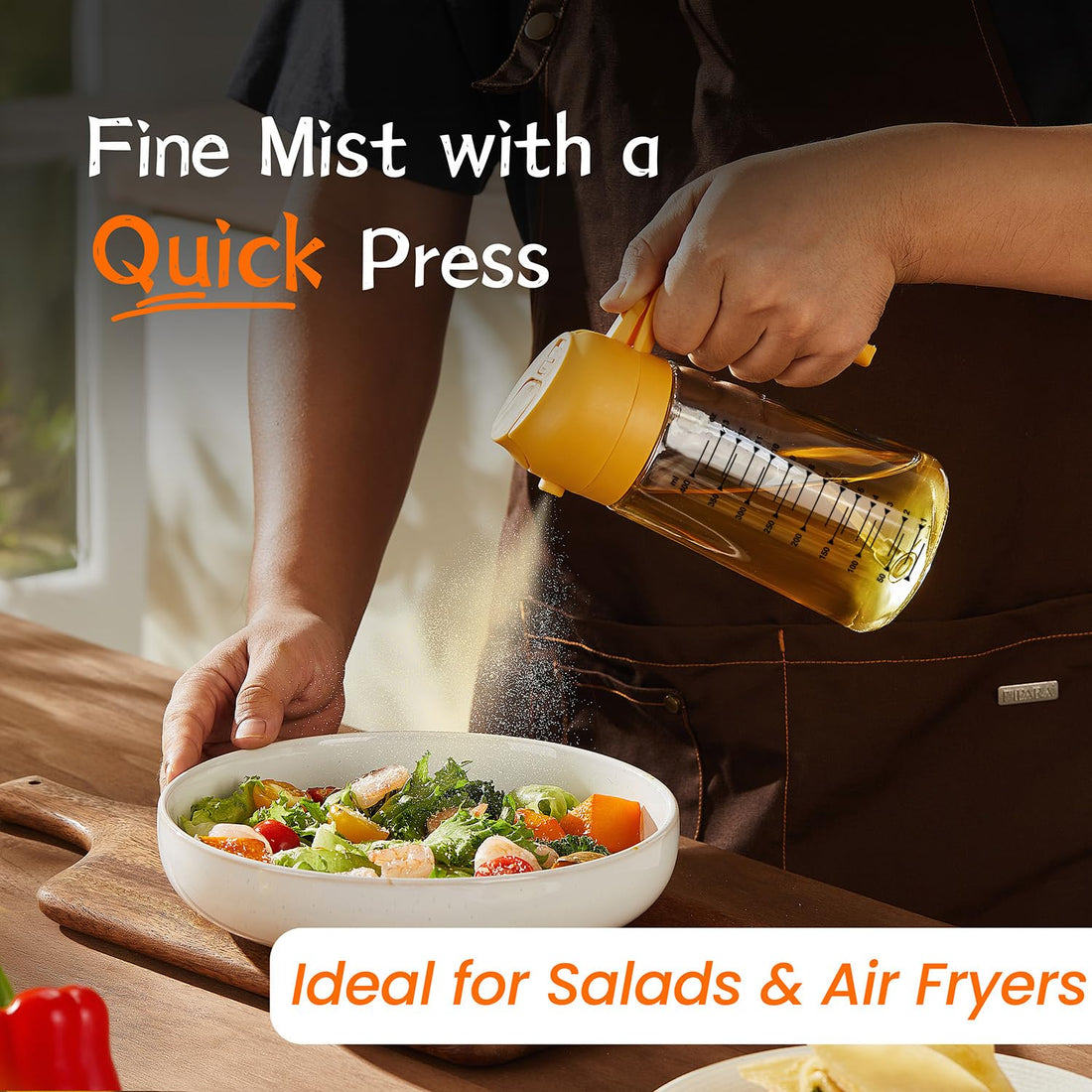 TrendPlain 16oz/470ml Glass Olive Oil Sprayer for Cooking