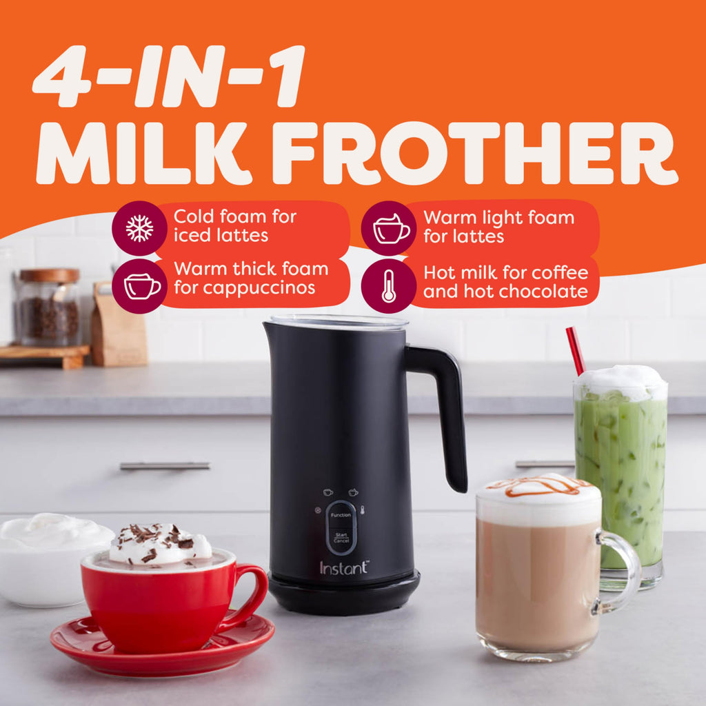 Instant Pot Milk Frother - 4-in-1 Electric Steamer