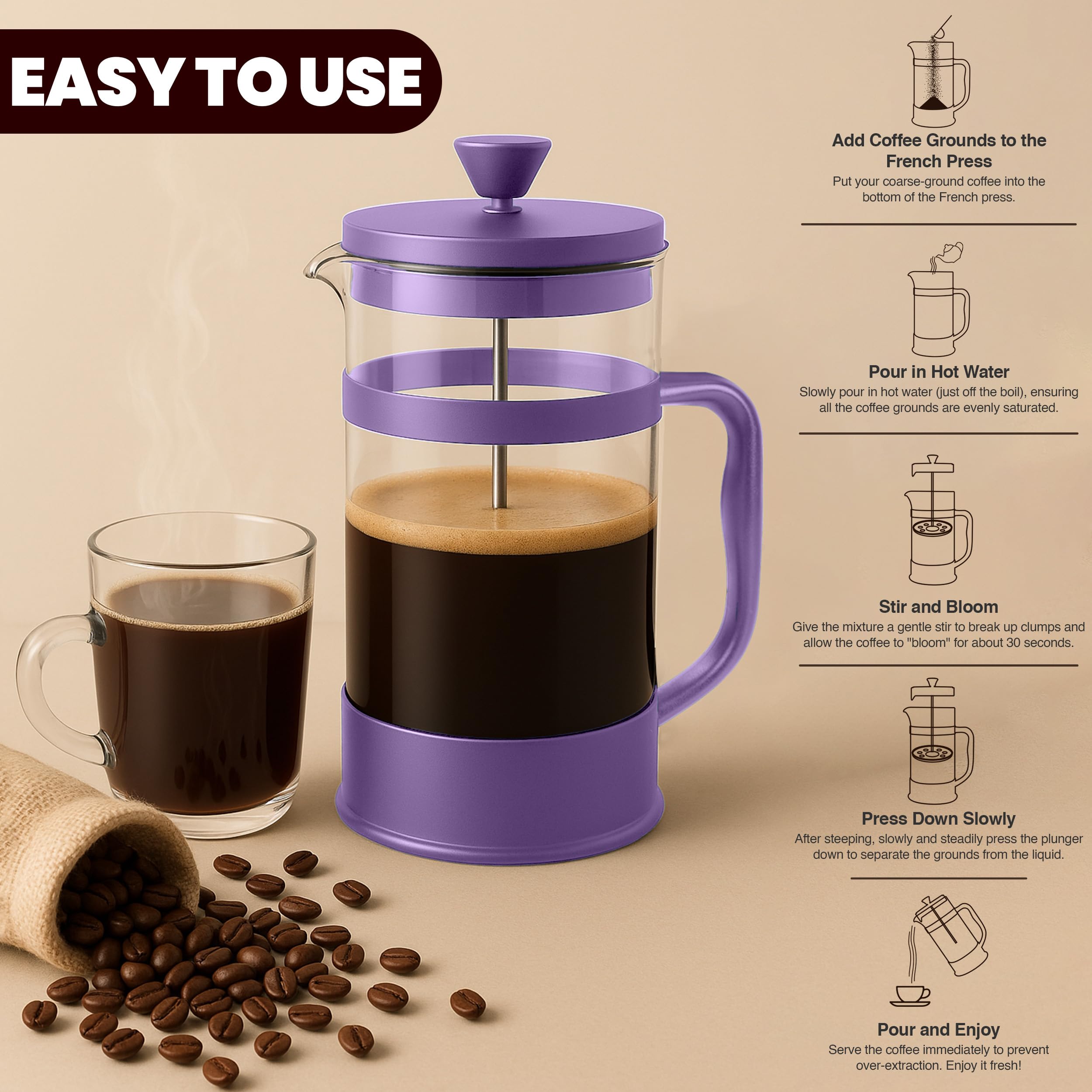 Utopia Kitchen 34 Ounce French Press Coffee Maker