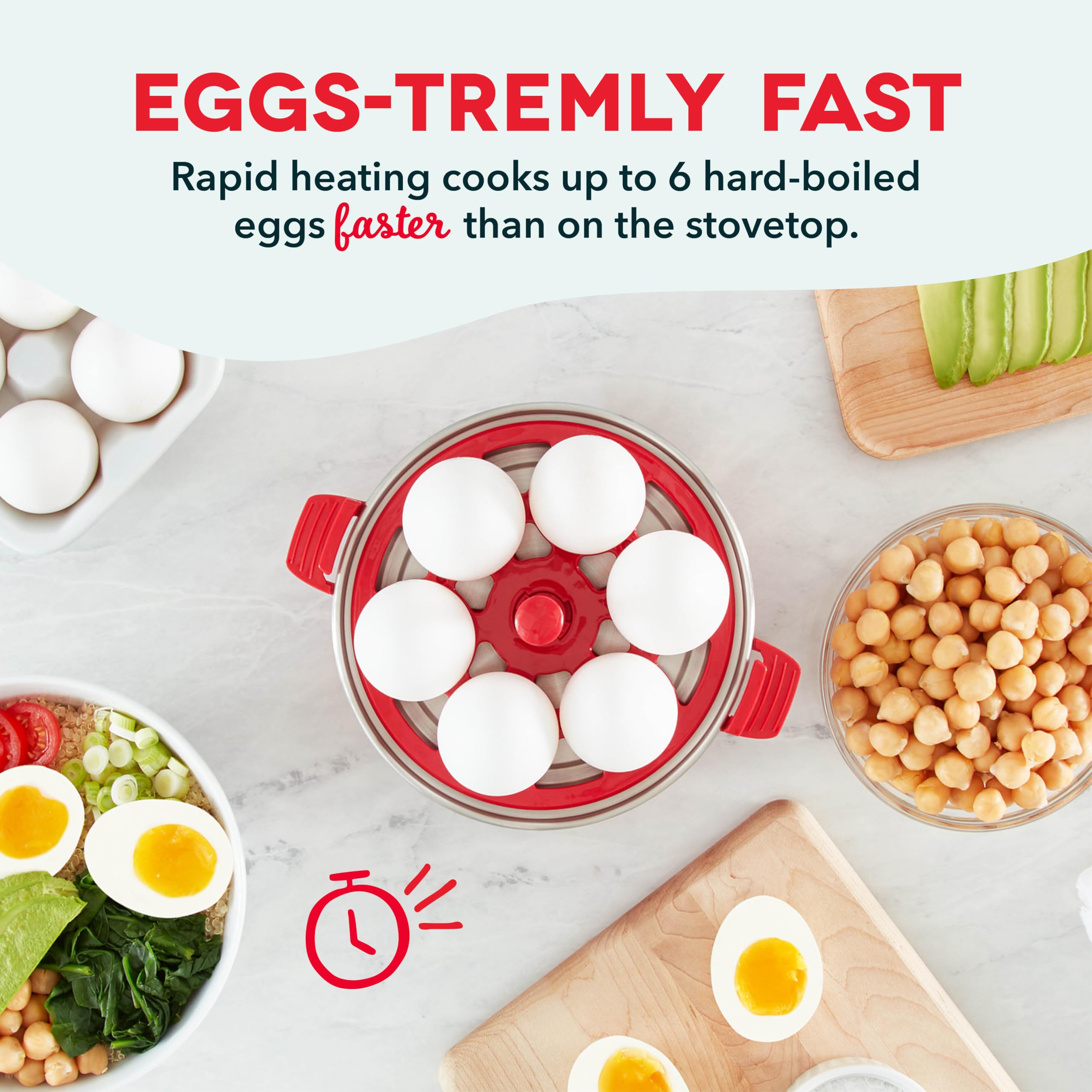 DASH Rapid Egg Cooker: 7 Egg Capacity Electric Egg Cooker for Hard Boiled Eggs