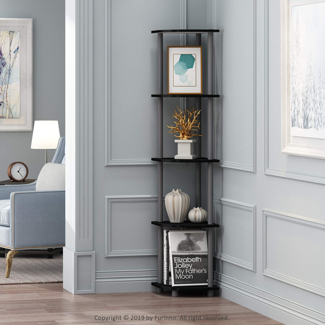 Furinno Turn-N-Tube 5 Tier Corner Display