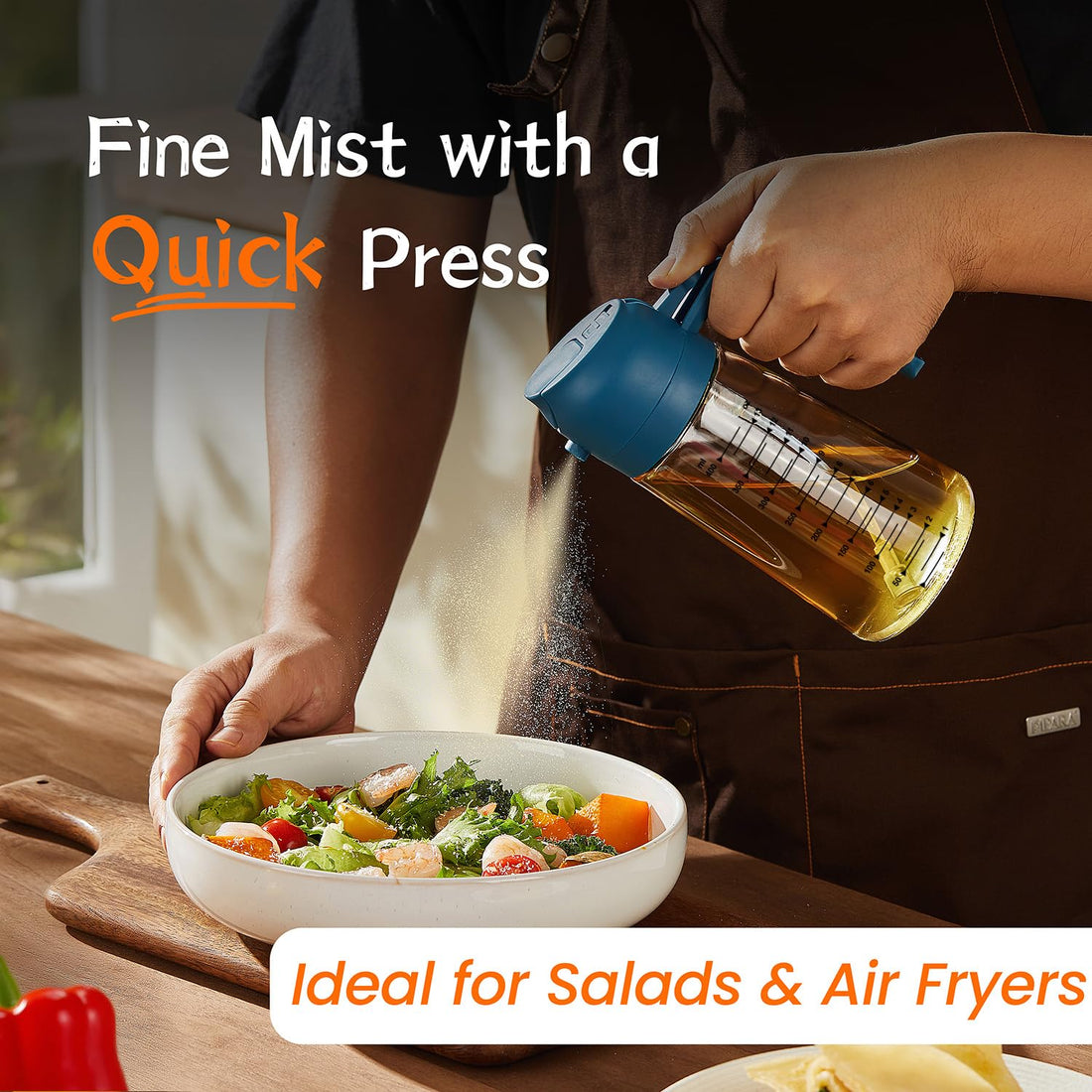 TrendPlain 16oz/470ml Glass Olive Oil Sprayer for Cooking