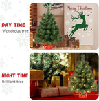 Leeheeyee Mini Christmas Tree with 50 LED Lights