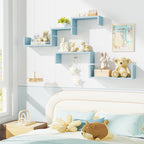 Floating Wood Wall Shelves for Bathroom, Kitchen & Decor