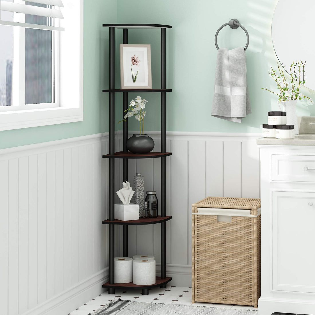 Furinno Turn-N-Tube 5 Tier Corner Display