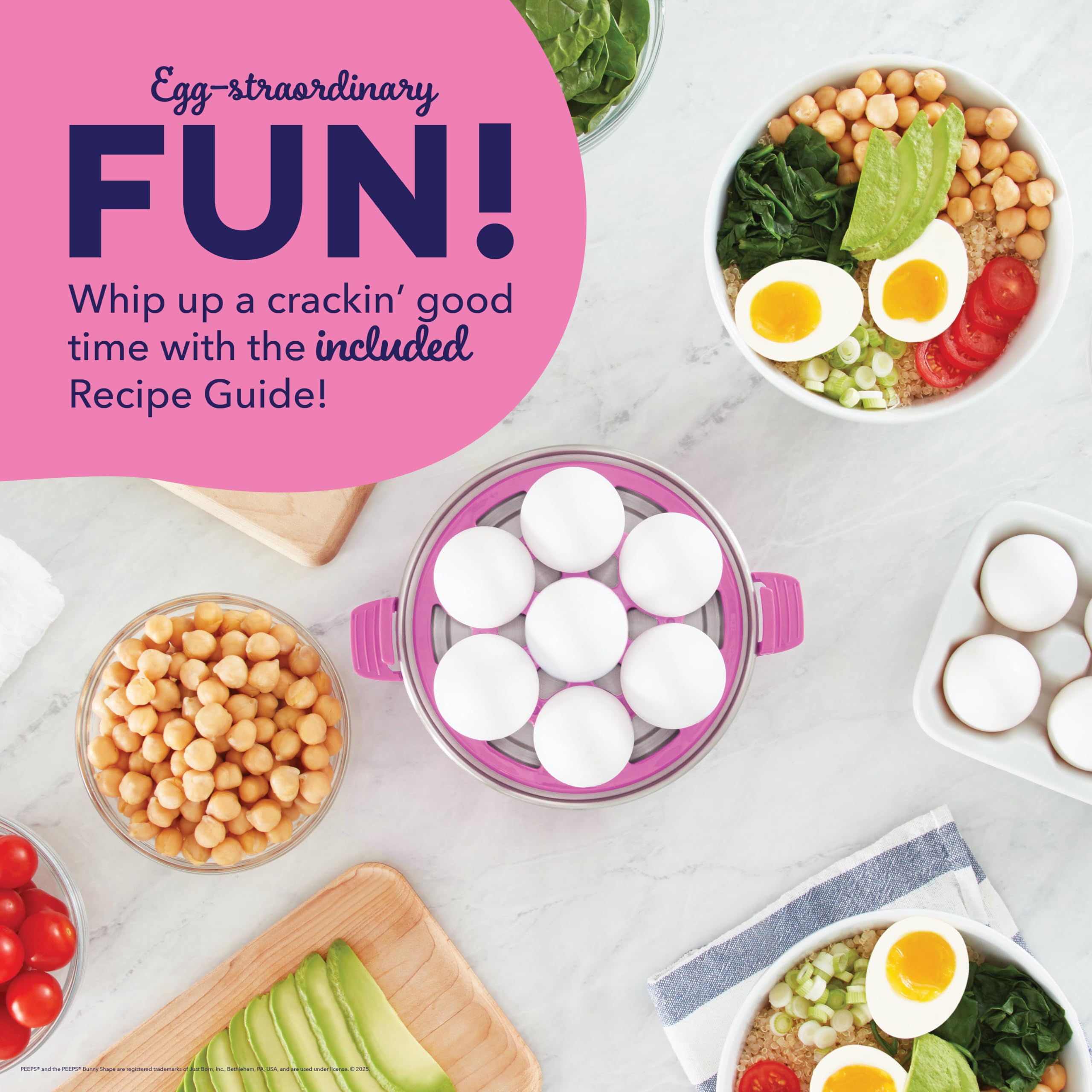 DASH Rapid Egg Cooker: 7 Egg Capacity Electric Egg Cooker for Hard Boiled Eggs