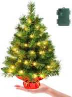 Leeheeyee Mini Christmas Tree with 50 LED Lights