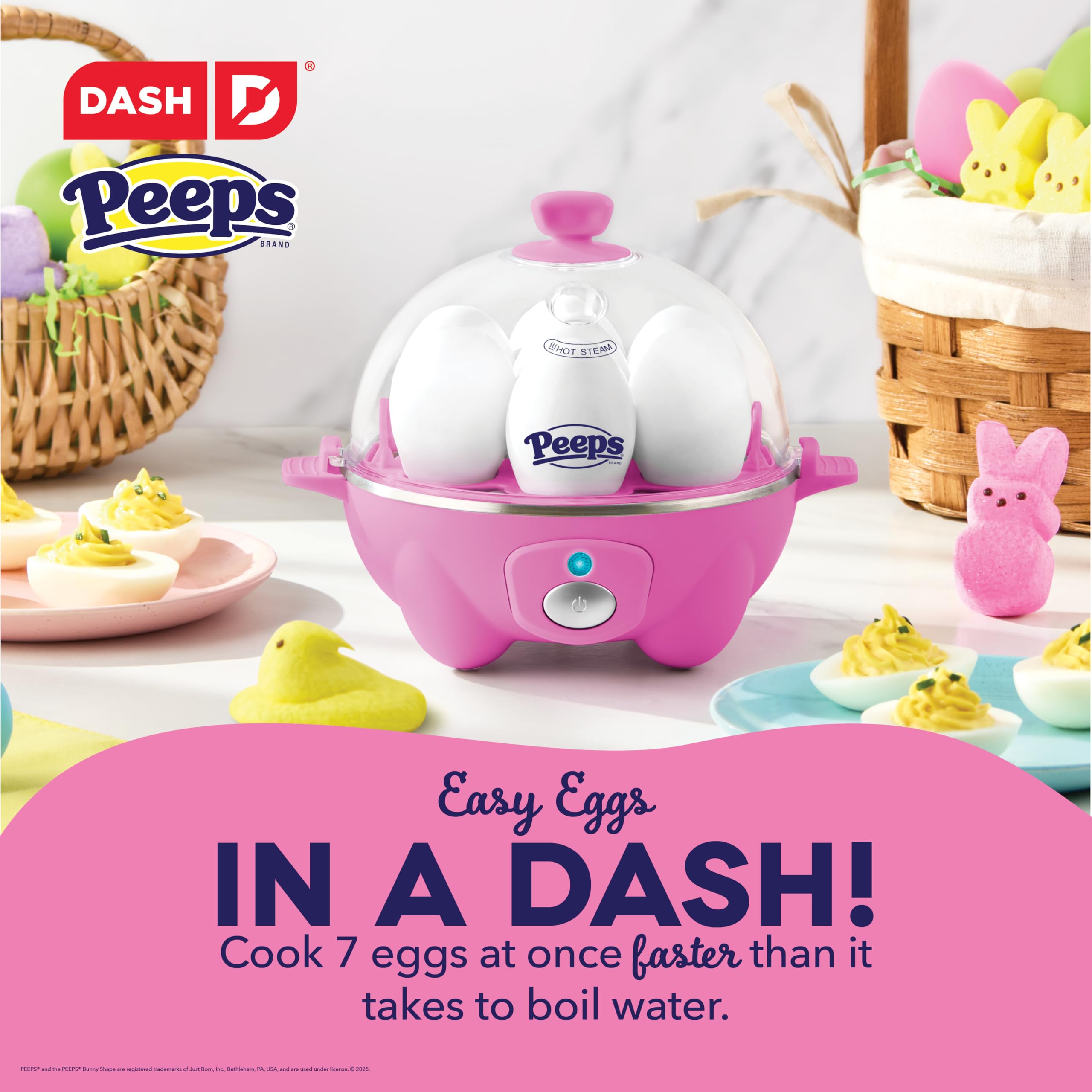 DASH Rapid Egg Cooker: 7 Egg Capacity Electric Egg Cooker for Hard Boiled Eggs