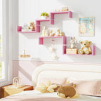 Floating Wood Wall Shelves for Bathroom, Kitchen & Decor