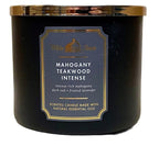 Mahogany Teakwood 3-Wick Scented Candle – High Intensity