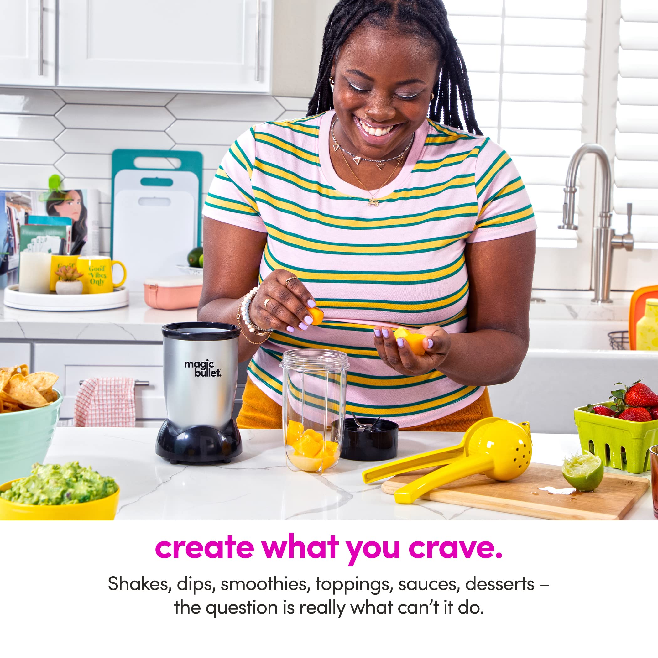 Magic Bullet Blender Silver 11 Piece Set - Quick & Easy Meals