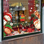 82PCS Christmas Snowflake Window Clings – Holiday Decals