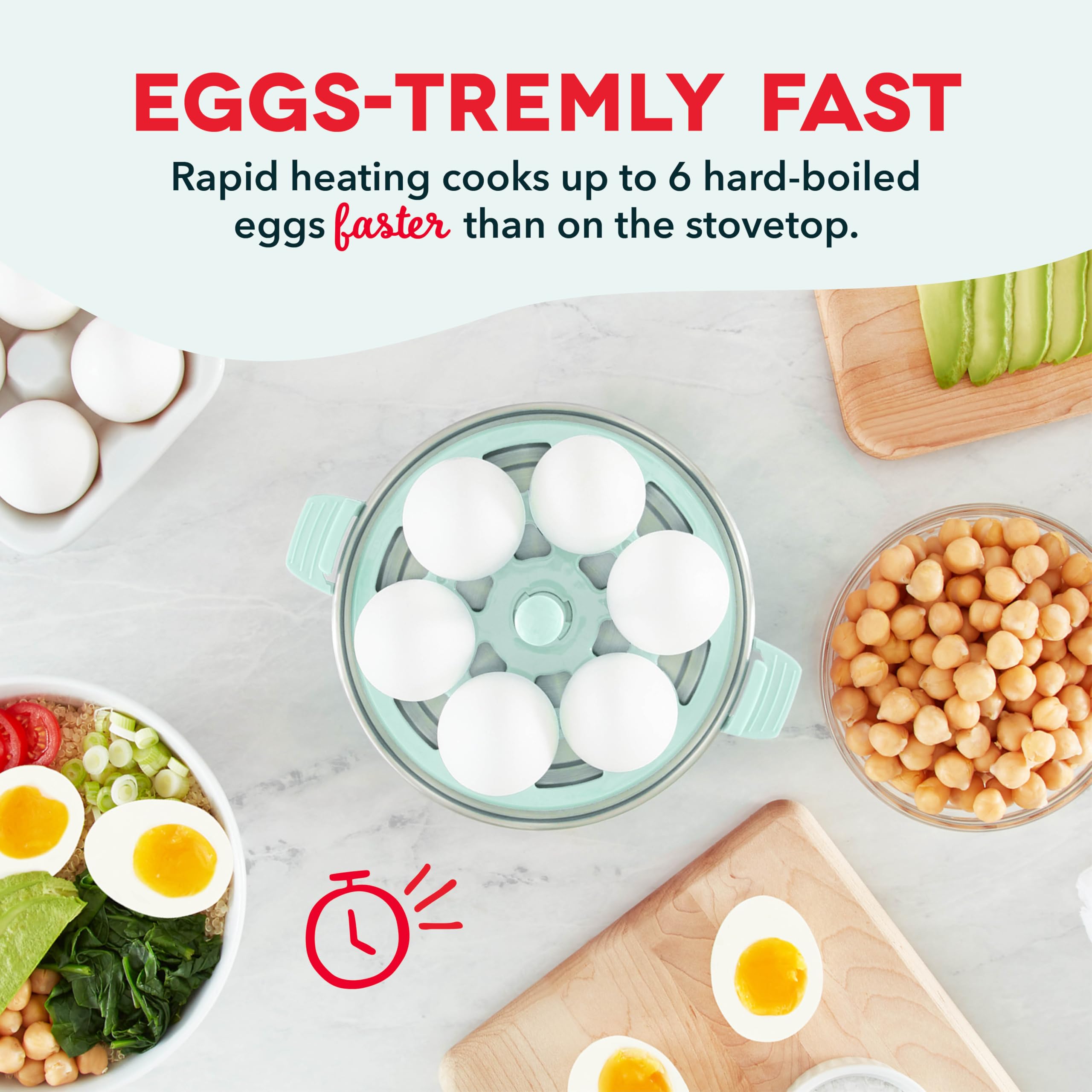 DASH Rapid Egg Cooker: 7 Egg Capacity Electric Egg Cooker for Hard Boiled Eggs