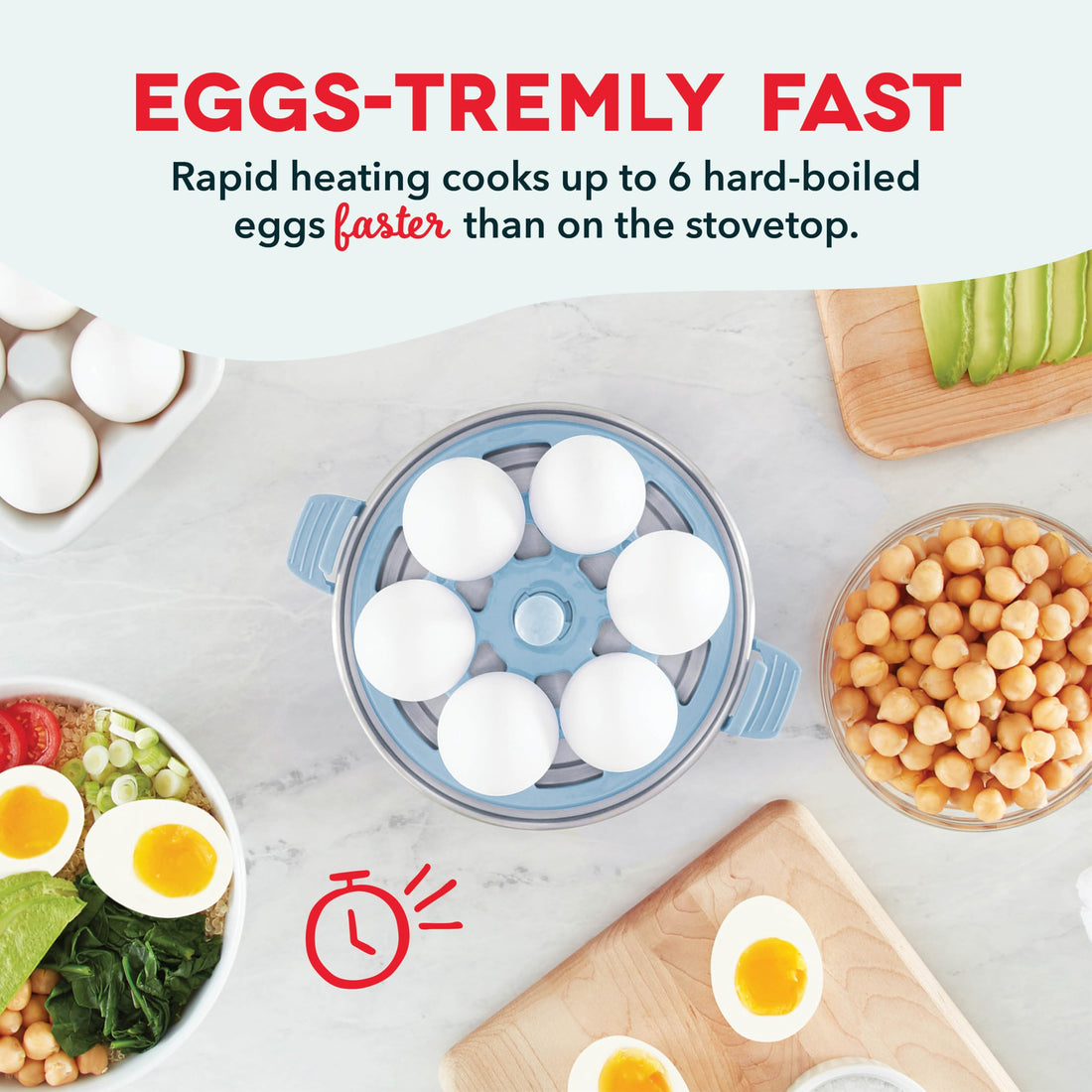 DASH Rapid Egg Cooker: 7 Egg Capacity Electric Egg Cooker for Hard Boiled Eggs