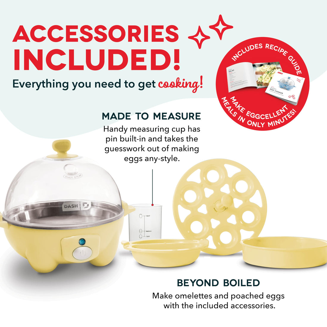DASH Rapid Egg Cooker: 7 Egg Capacity Electric Egg Cooker for Hard Boiled Eggs