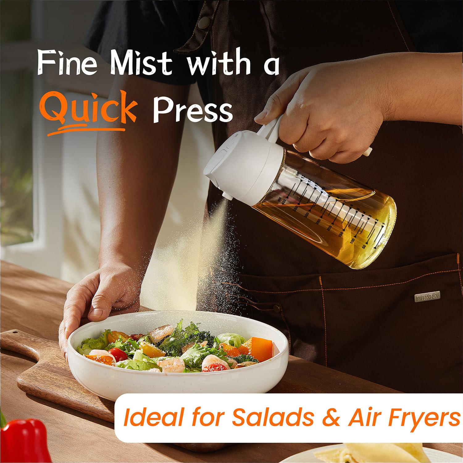 TrendPlain 16oz/470ml Glass Olive Oil Sprayer for Cooking