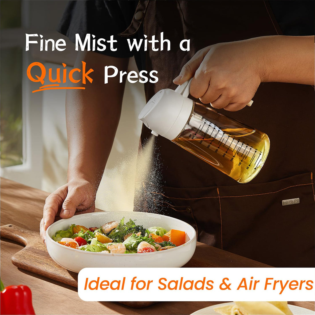 TrendPlain 16oz/470ml Glass Olive Oil Sprayer for Cooking