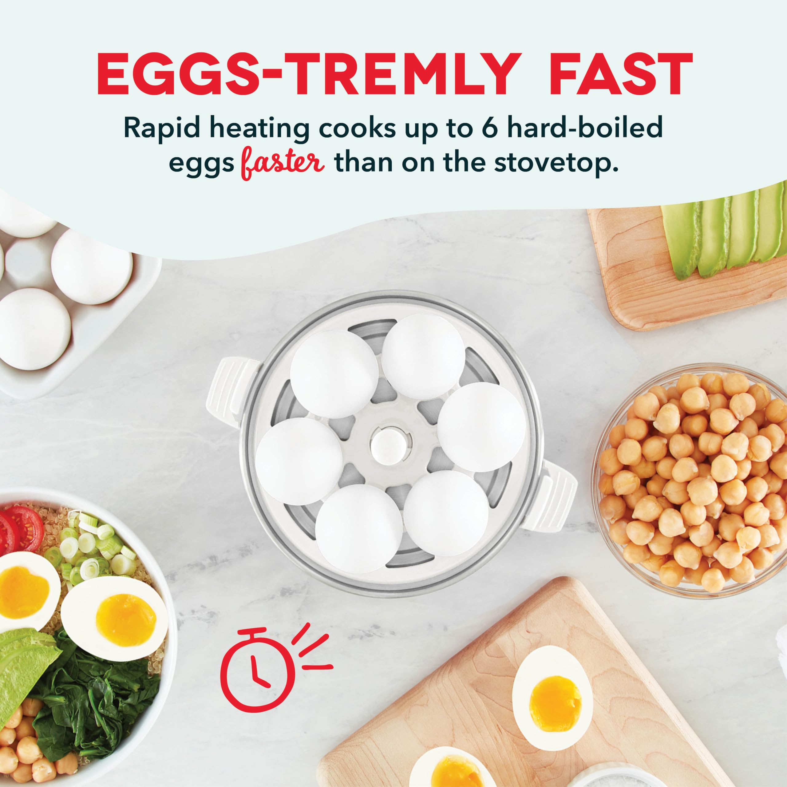 DASH Rapid Egg Cooker: 7 Egg Capacity Electric Egg Cooker for Hard Boiled Eggs