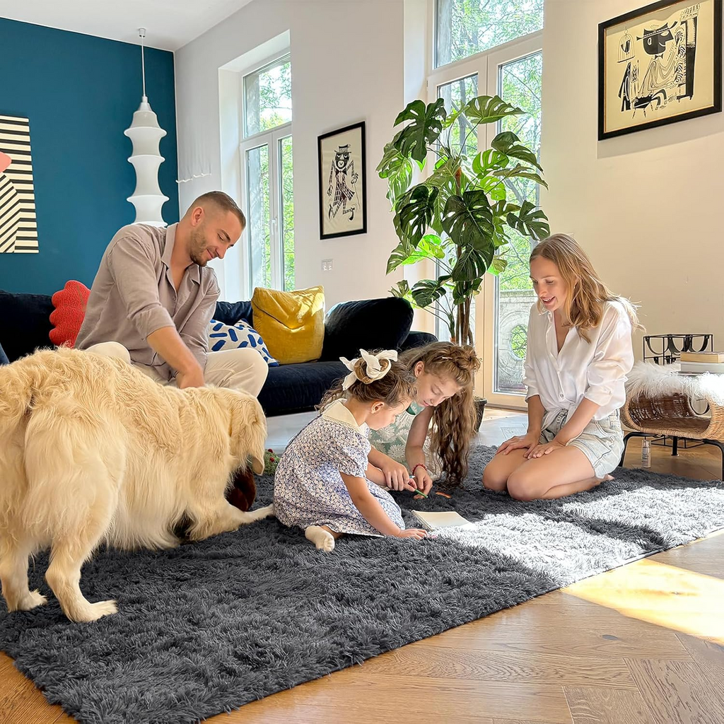 Soft Fluffy Shaggy Bedside Rugs for Comfort and Style
