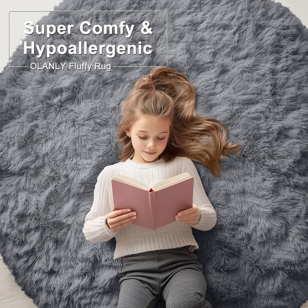 Soft Fluffy Shaggy Bedside Rugs for Comfort and Style
