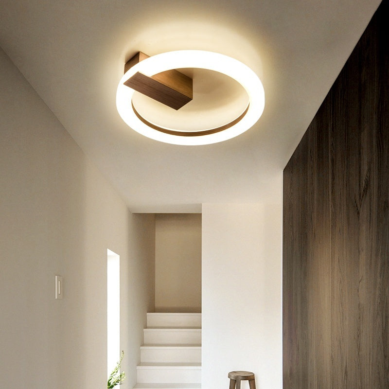 Postmodern LED Round Ceiling Light – Nordic Entryway Style