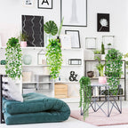 Faux Eucalyptus Hanging Plants - Set of 4 for Home Decor