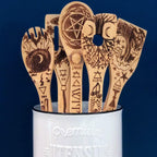 Five Elements Bamboo Large Kitchen Utensils Set