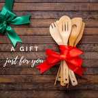 Wooden Spoons for Cooking – 7 Pack Bamboo Utensil Set