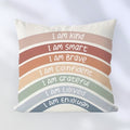 Positive Affirmations Decorative Pillow Cover – Motivational Accent